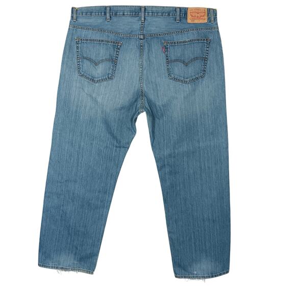 Levi's 559 Jeans Light Blue Size 46 x 32 100% Cotton 5 Working Pockets - Picture 3 of 10